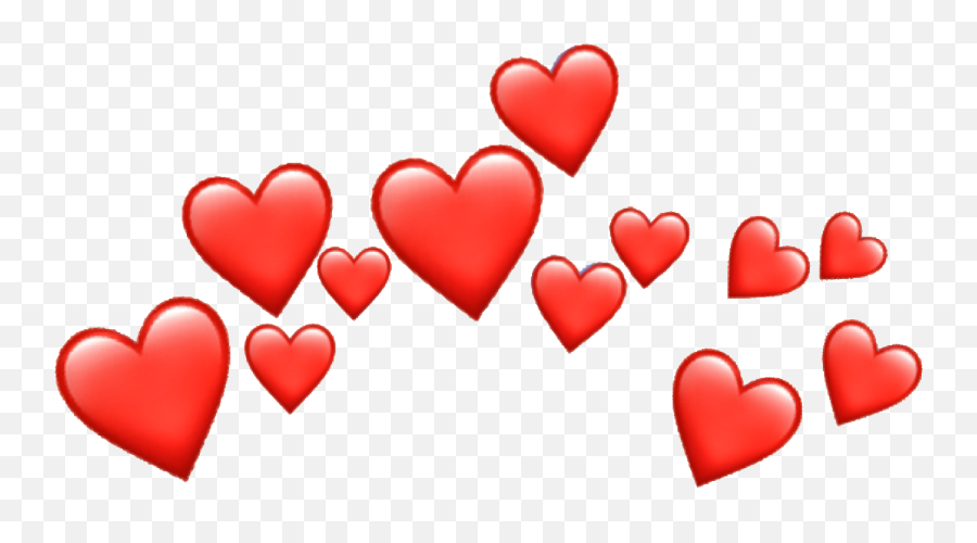 Hd - Red Aesthetic Hearts Png Emoji,Heart Emoji Png