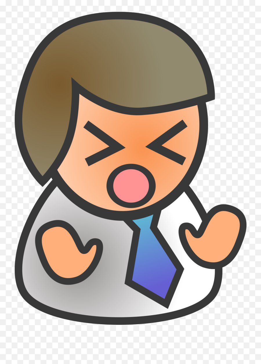 Angry Person Clipart - Clip Art People Emoji,Person Clipart