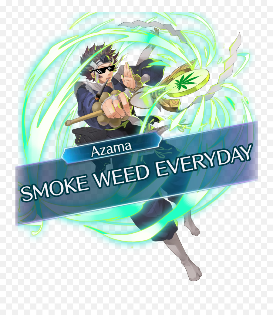 Download Cartoon Characters Smoking Weed Tumblr Png Cartoon - Fire Emblem Heroes Azama Emoji,Cartoon Fire Png