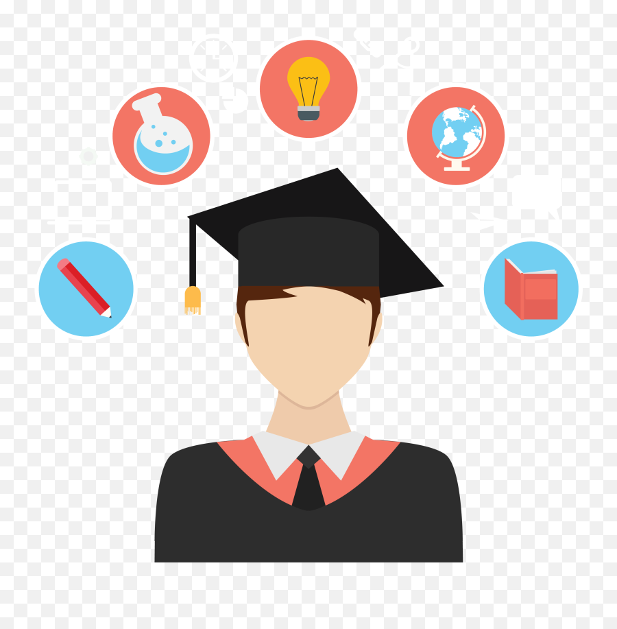 College Student - College Student Vector Png Clipart Full College Student Clipart Emoji,Student Clipart