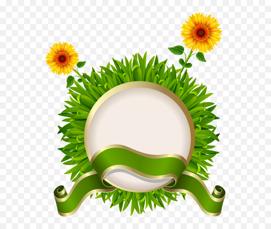 Clip Art Borders Frame Background - Frame Round Borders Emoji,Sunflower Border Clipart
