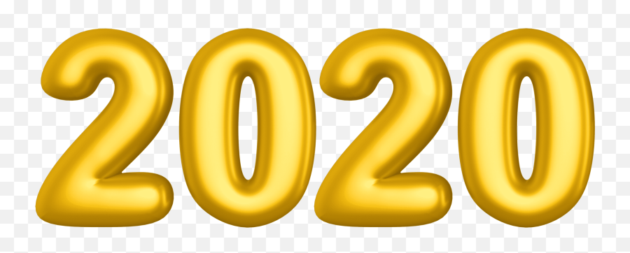 2020 Yellow Png Clip Art Image - 2020 Balloons Png Transparent Emoji,Yellow Clipart