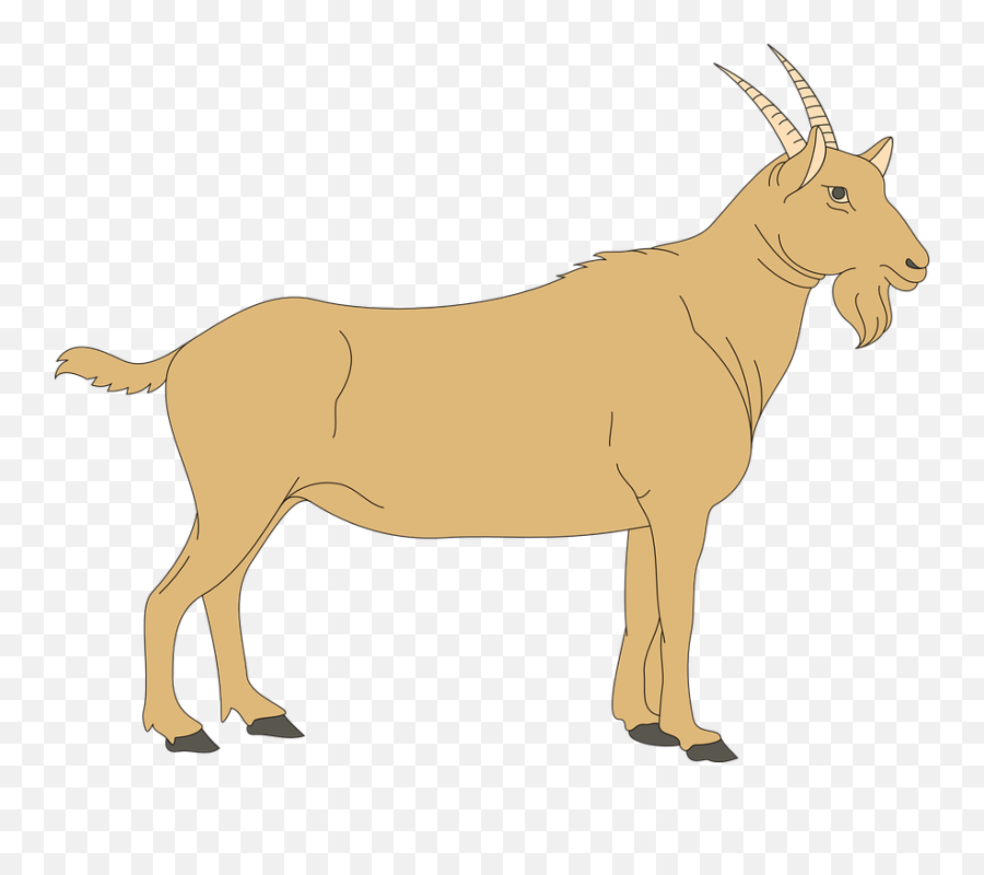 Free Clip Art - Male Goat Clipart Emoji,Goat Clipart