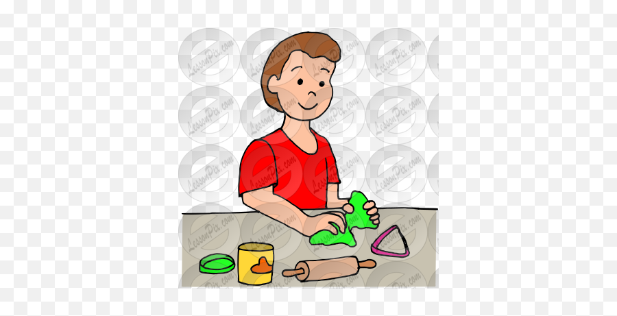 Playdough Picture For Classroom Therapy Use - Great Happy Emoji,Play Dough Clipart