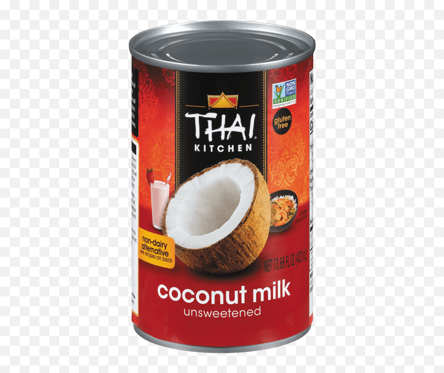 Thai Kitchen Gluten Free Unsweetened Coconut Milk - Thai Coconut Milk Can Emoji,Milk Transparent