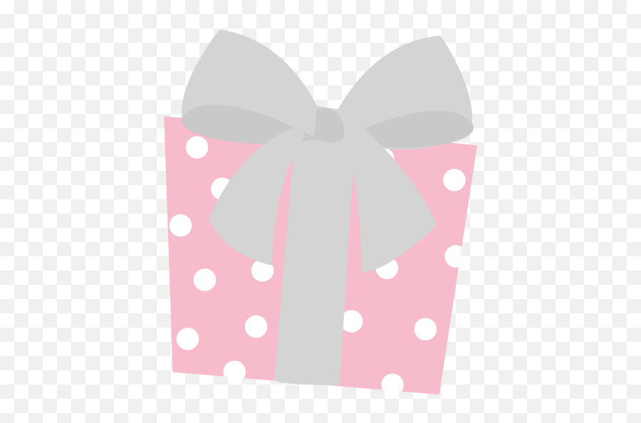 Birthday Present Clipart Polka Dot - Polka Dot Png Bow Emoji,Present Clipart