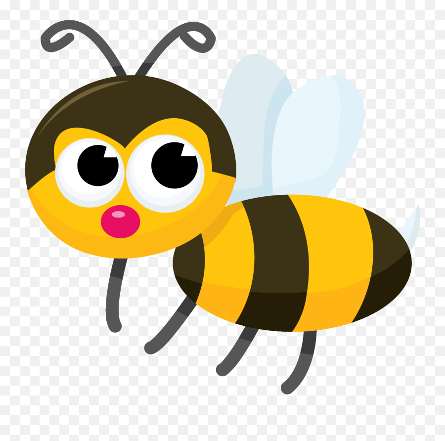 Colorful Cartoon Bee Clipart Free Image - Bumblebee Clipart Emoji,Bee Clipart