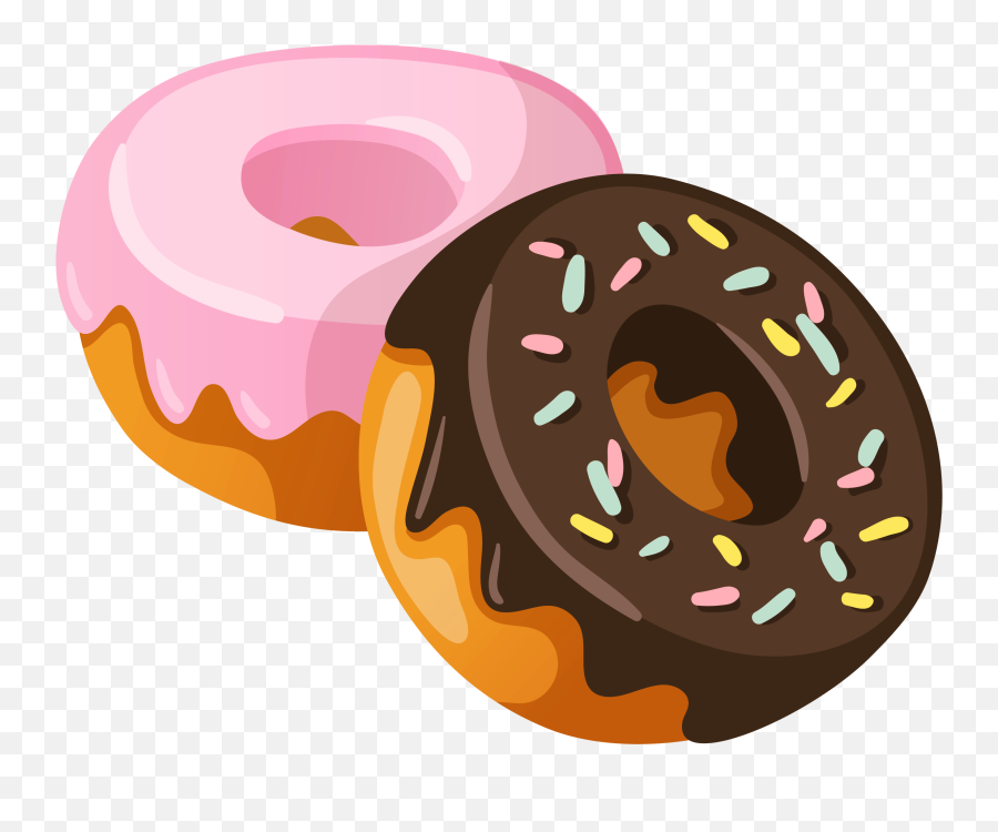 Donuts Clipart Transparent Png - Clip Art Donut Emoji,Clipart