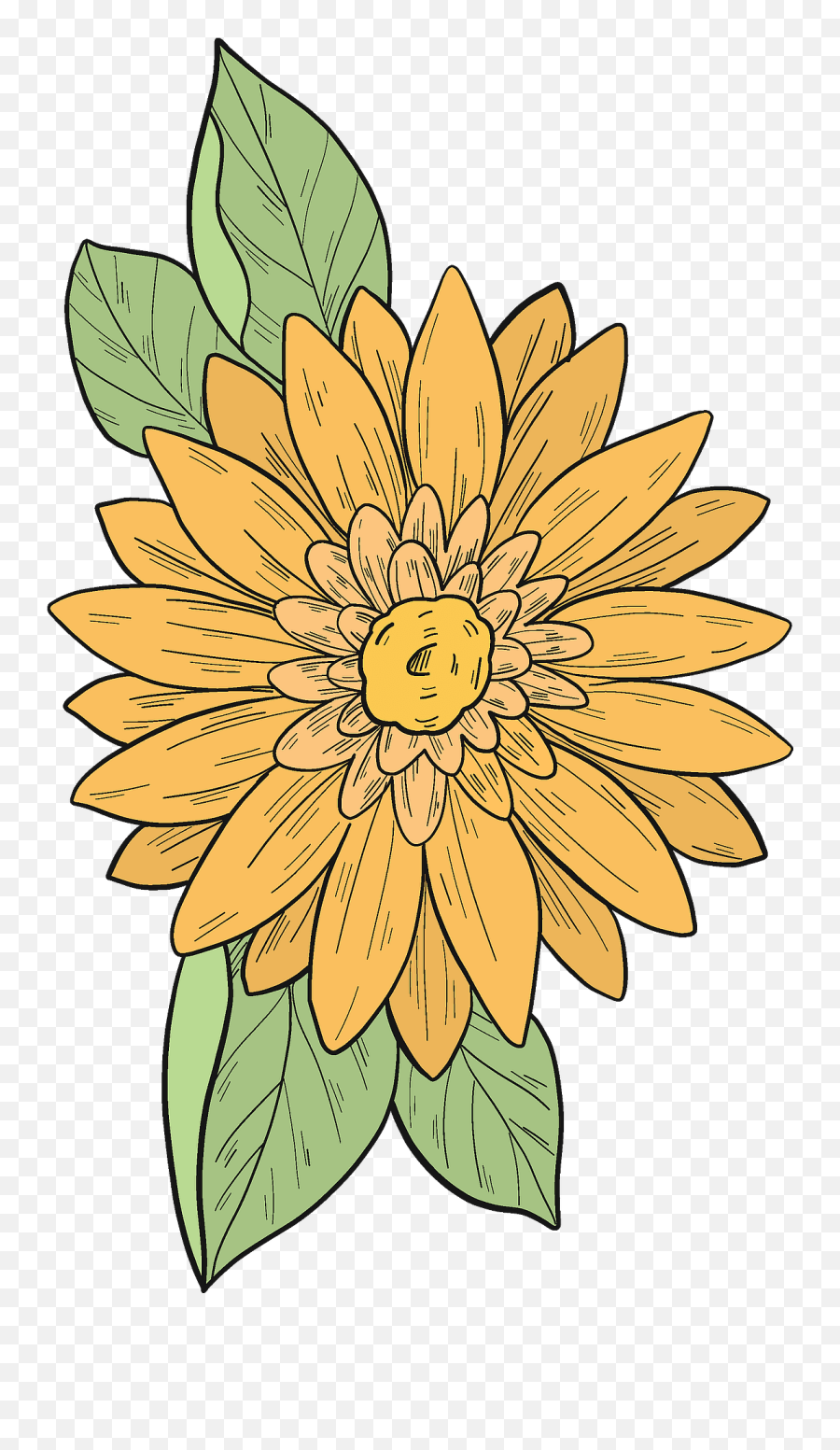 Yellow Flower Clipart - Clipart Flowers Yellow Emoji,Yellow Flower Transparent