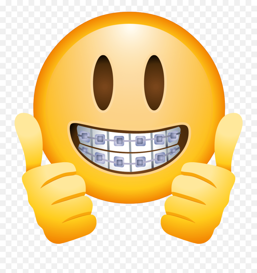 Braces Face Emoji Transparent Png - Emoji Com Aparelho Nos Dentes,Emoji Png