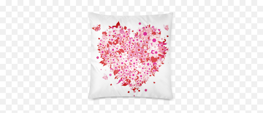 Clipart Mothers Day Hearts Custom Zippered Pillow Case 18 Emoji,Lacrosse Sticks Clipart