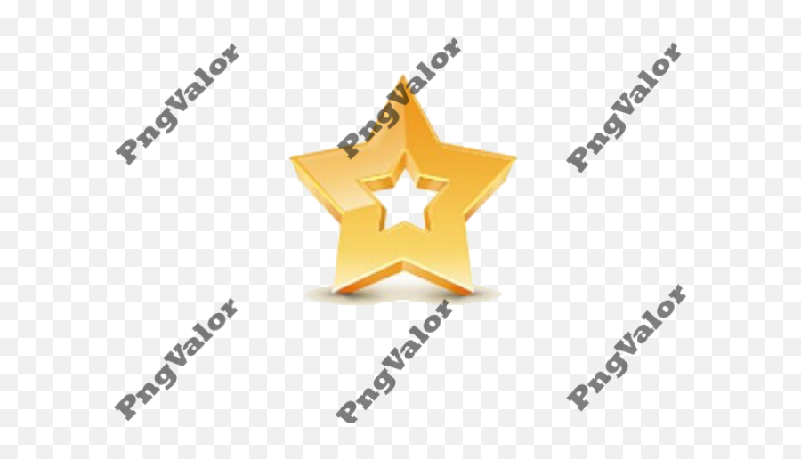 3d Gold Star Png Transparent Image - Photo 27981 Png Emoji,Golden Star Png