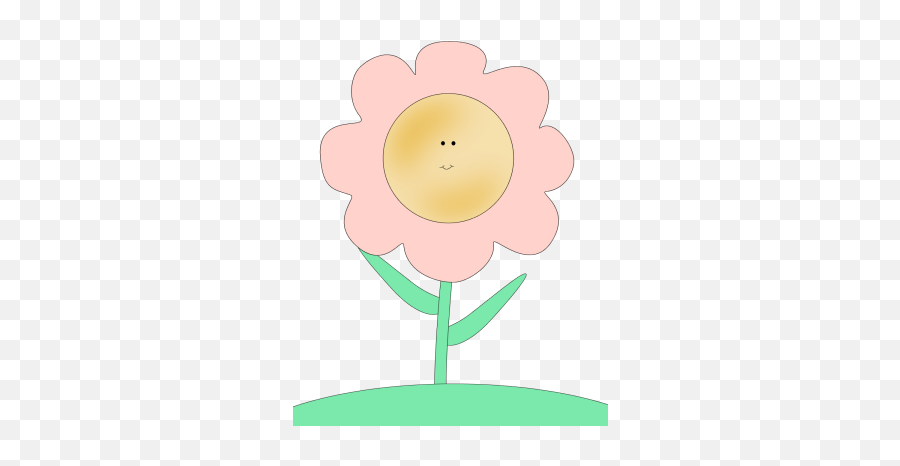 Flower Clip Art - Anime Flower With A Face Emoji,Flower Clipart