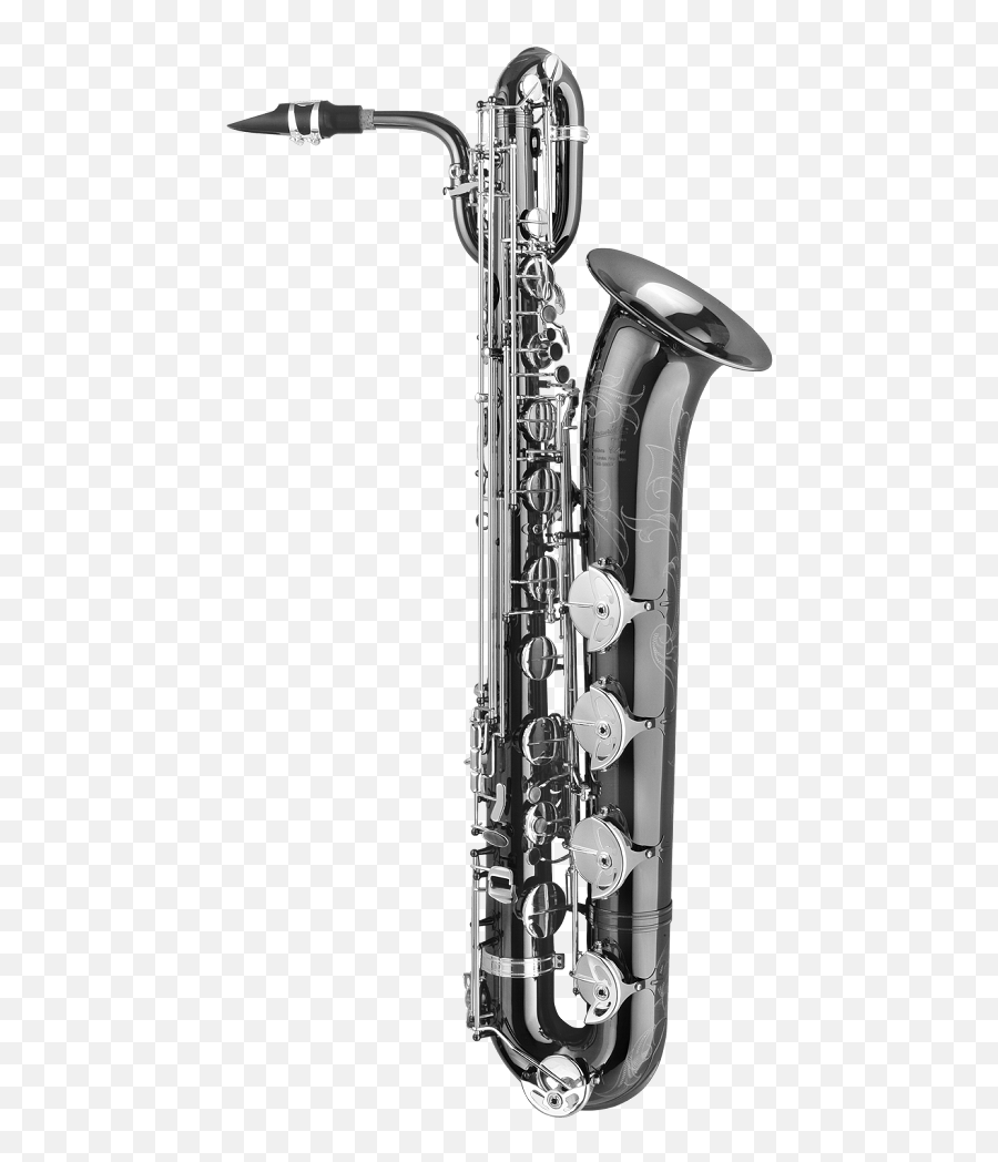 Black Nickel Baritone Saxophone Png - Saxophonist Emoji,Saxophone Clipart