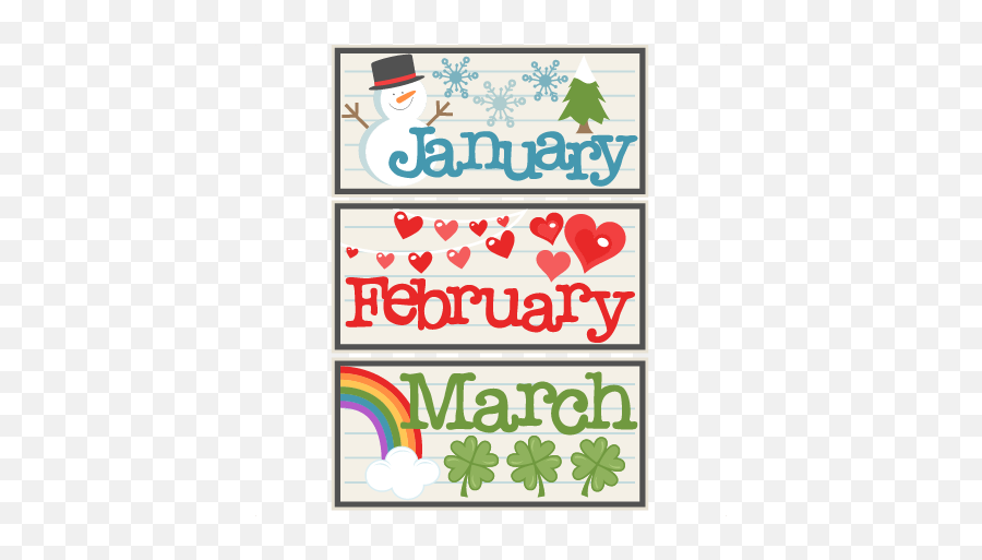 Free February Weather Cliparts - January February Clipart Emoji,February Clipart