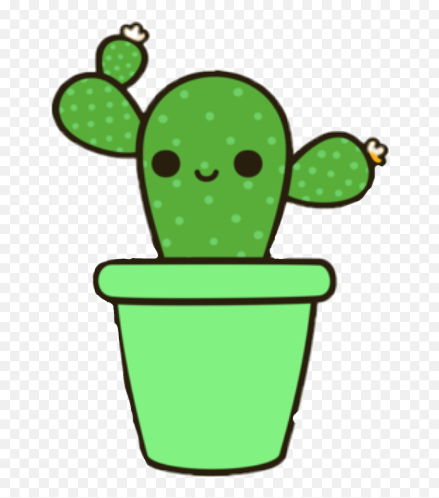 Kaktus Sticker - Cute Cactus Transparent Background Cute Cactus Emoji,Cactus Transparent Background
