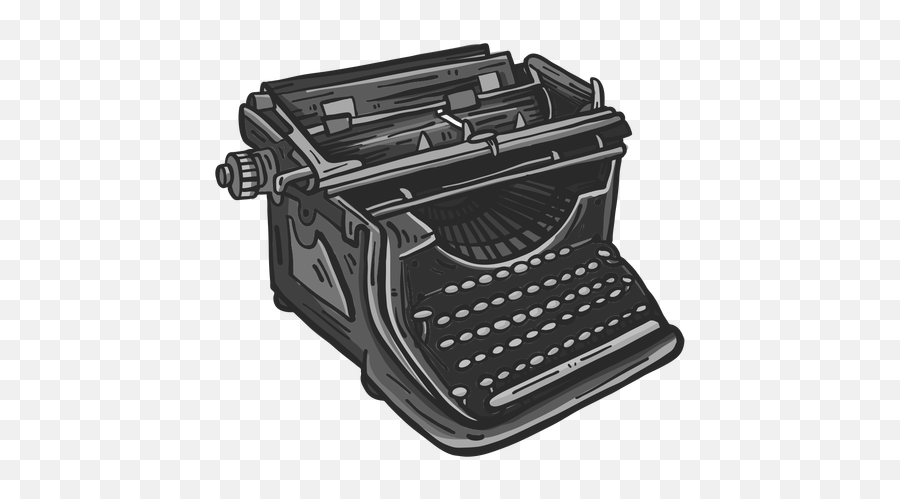 Mechanical Typewriter Colored Clipart - Typewriter Emoji,Typewriter Clipart