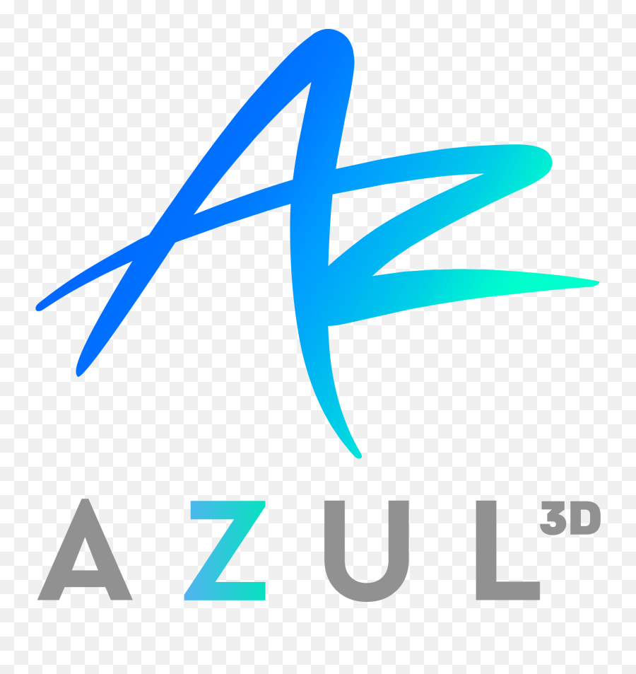 Azul3d - Azul 3d Printing Emoji,3d Printing Logo
