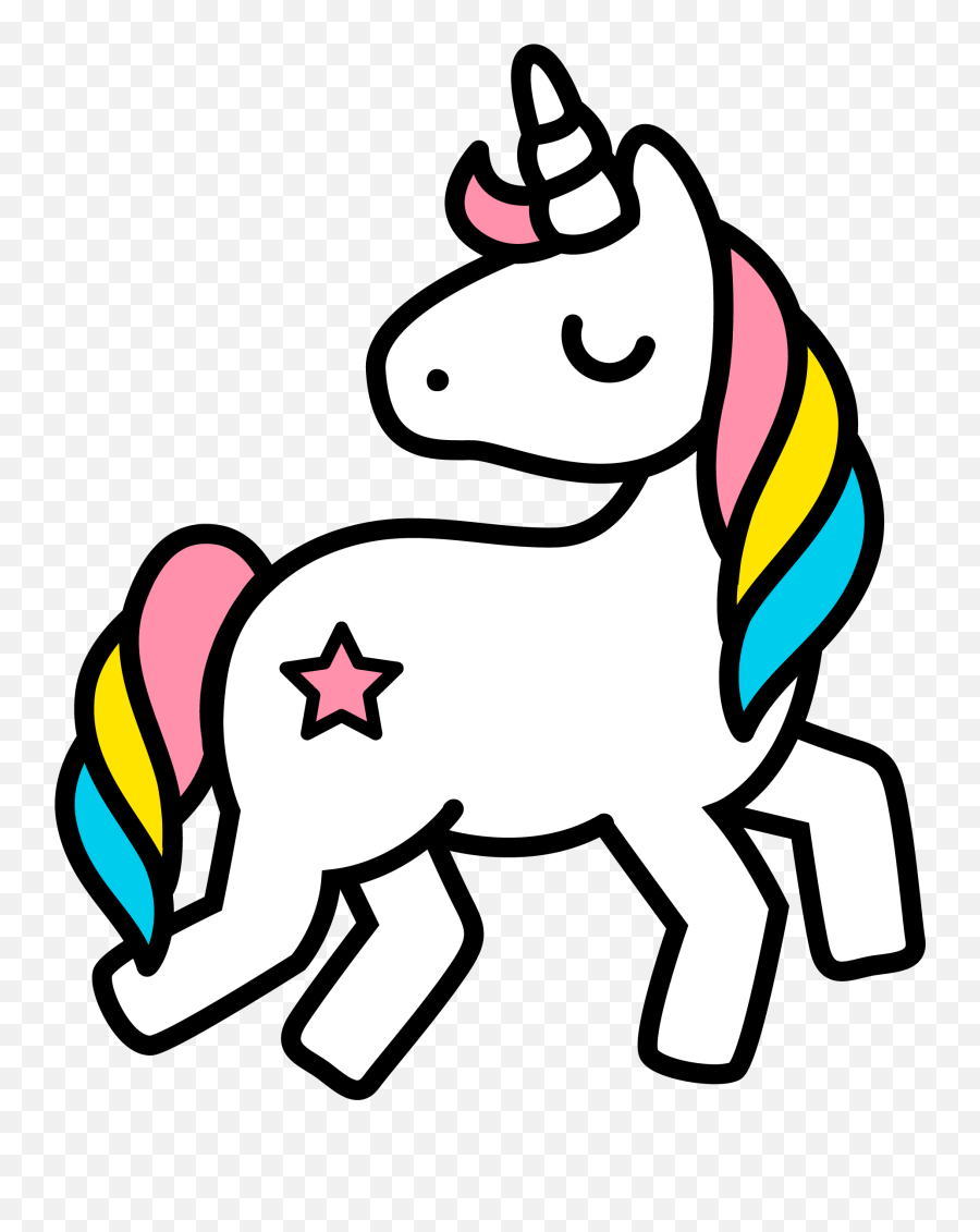 Unicorn Illustration - Transparent Background Unicorn Clipart Png Emoji,Unicorn Clipart