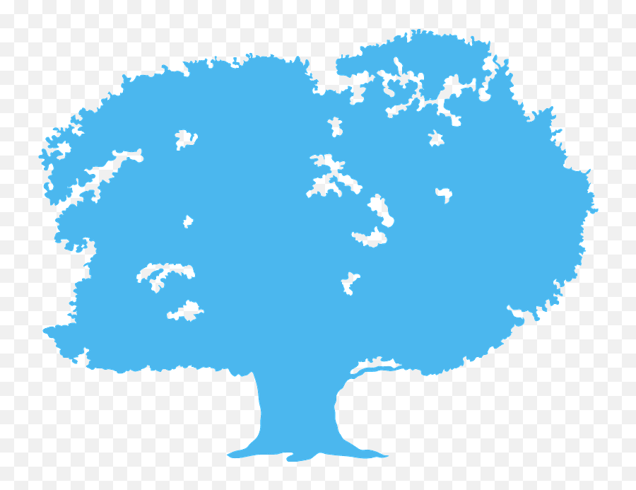 Oak Tree Silhouette - Language Emoji,Oak Tree Silhouette Png