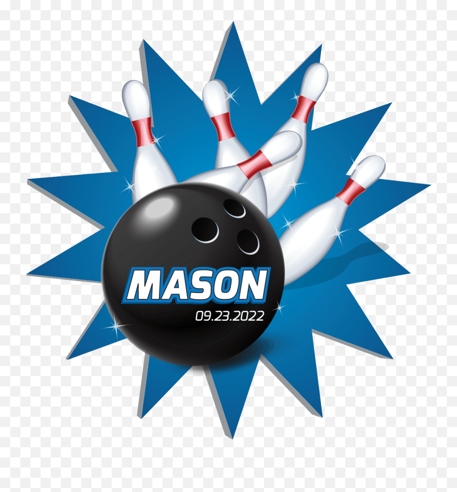 Retro Bowling Ball And Pins Mitzvah - Language Emoji,Balls Logos