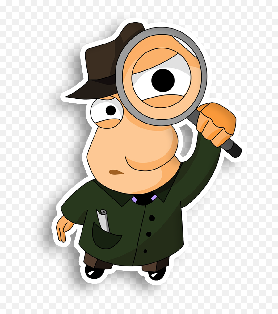 Download Detective Glass Magnifying - Eye Detective Magnifying Glass Emoji,Investigator Clipart