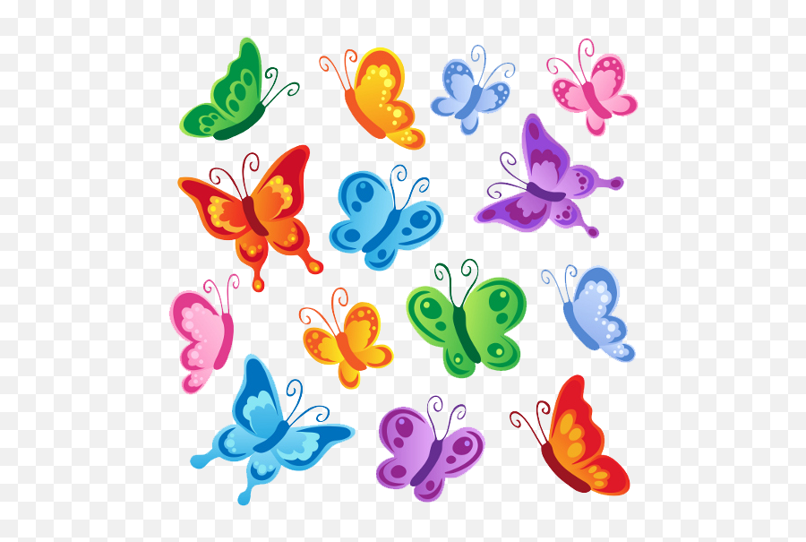 Butterflies Vector Clipart Hq Png Image - Vector Butterfly Clipart Png Emoji,Butterflies Clipart
