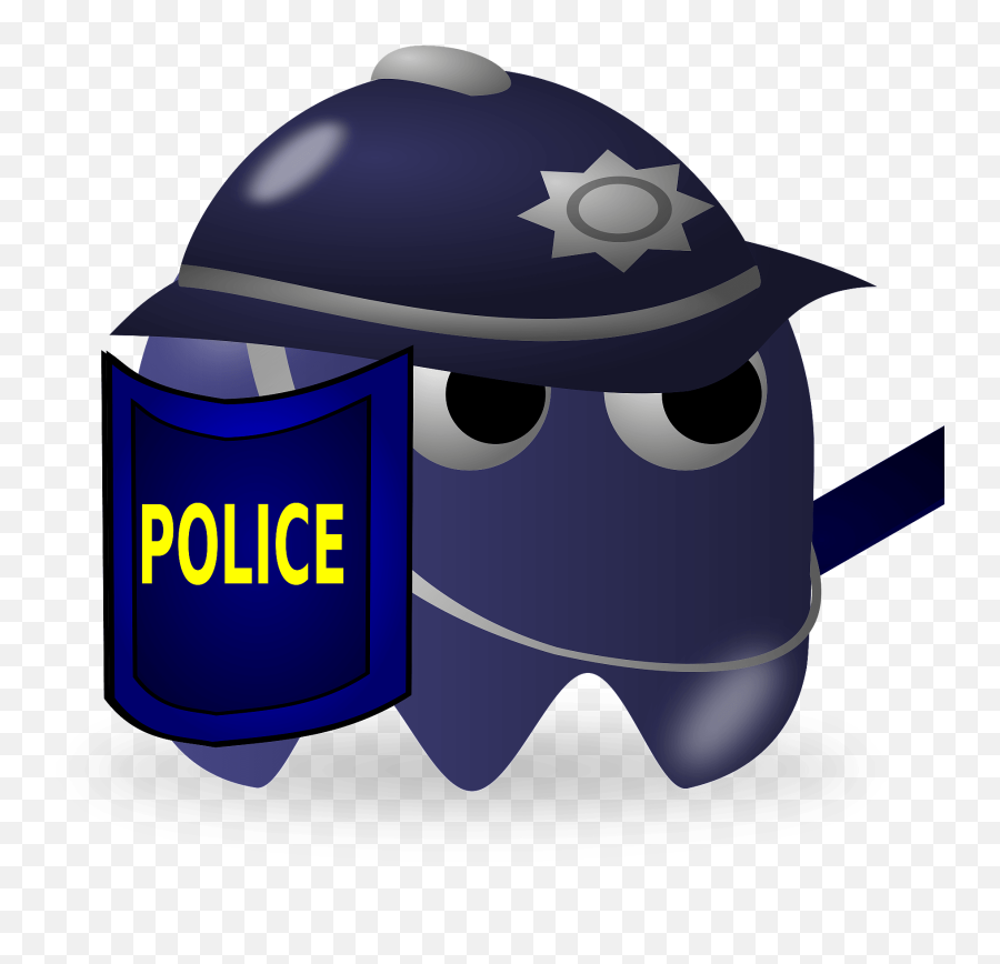 Police Clipart - Pacman Policia Emoji,Police Clipart