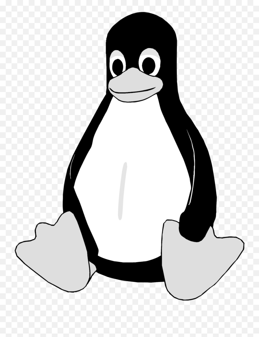 Linux Tux Logo Black And White Emoji,Tuxedo Clipart Black And White
