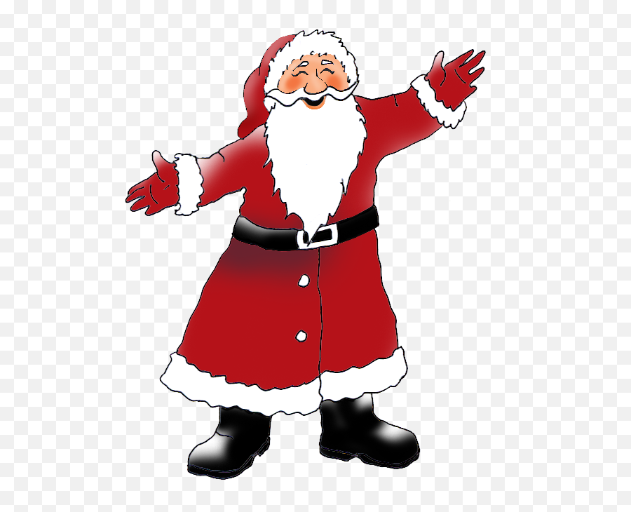 Christmas Clip Art - Father Christmas Pop Art Emoji,Christmas Clipart