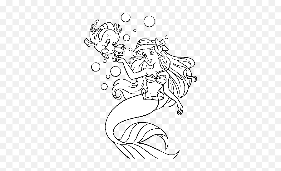 Fastest Ariel Drawing Pages Emoji,Little Mermaid Clipart Black And White