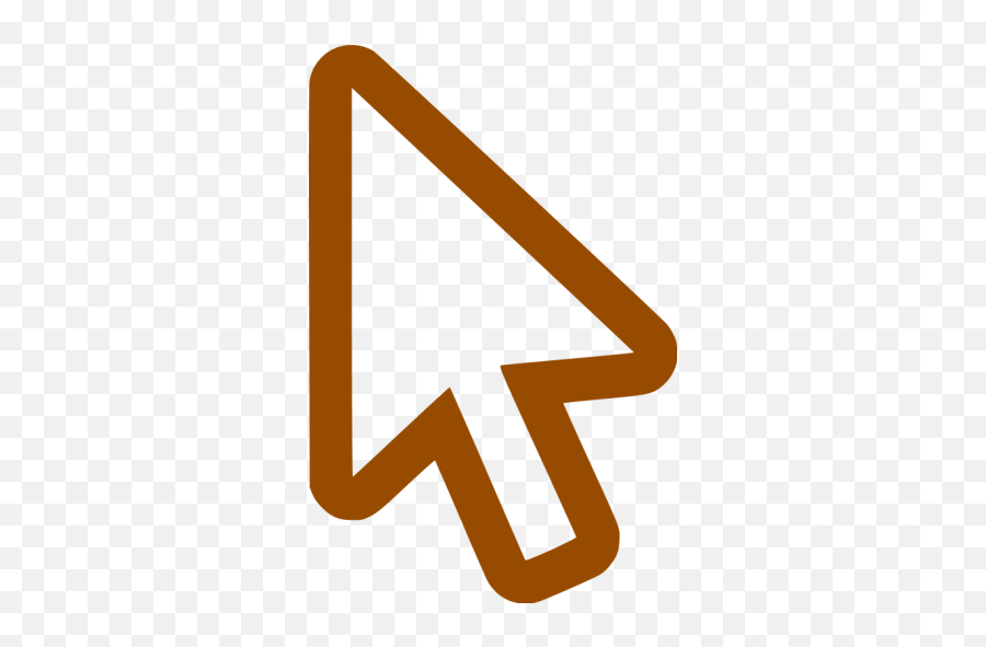 Brown Cursor Icon - Free Brown Cursor Icons Emoji,Cursor Icon Png
