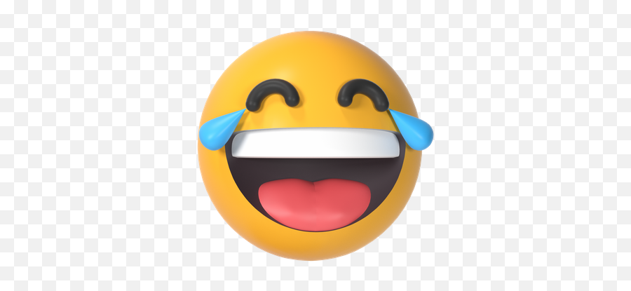 Premium Laughing Face Emoji 3d Illustration Download In Png,Laughing Face Emoji Png