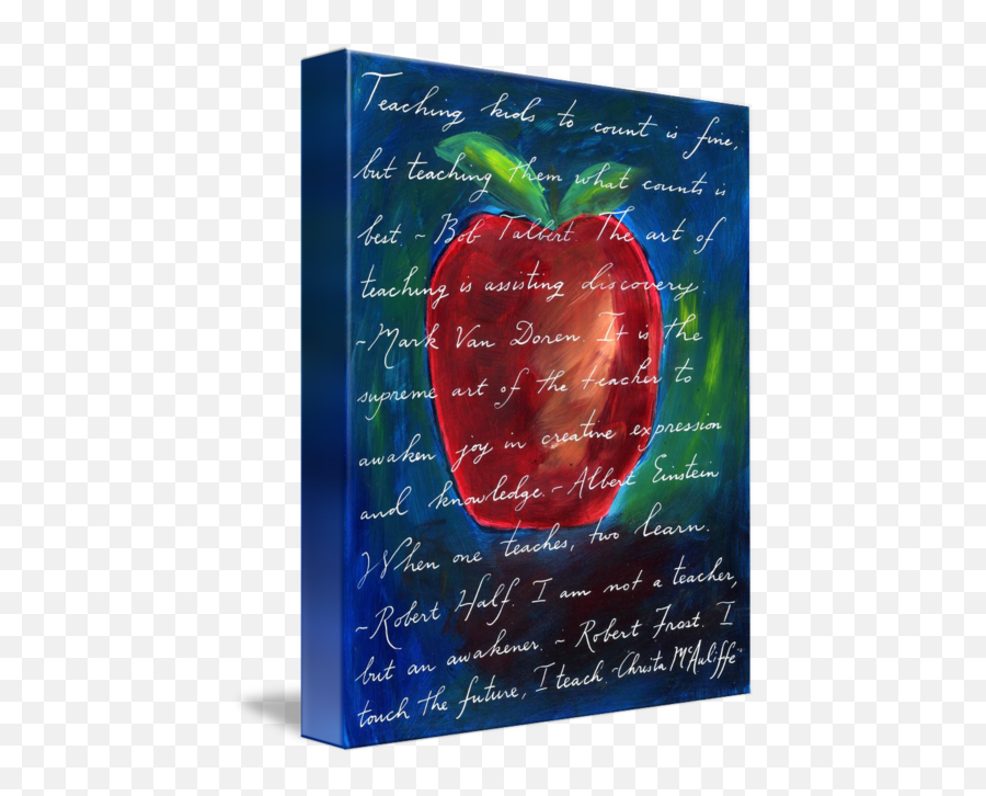 Apple For The Teacher By Caitlin Dundon Emoji,Teacher Apple Png