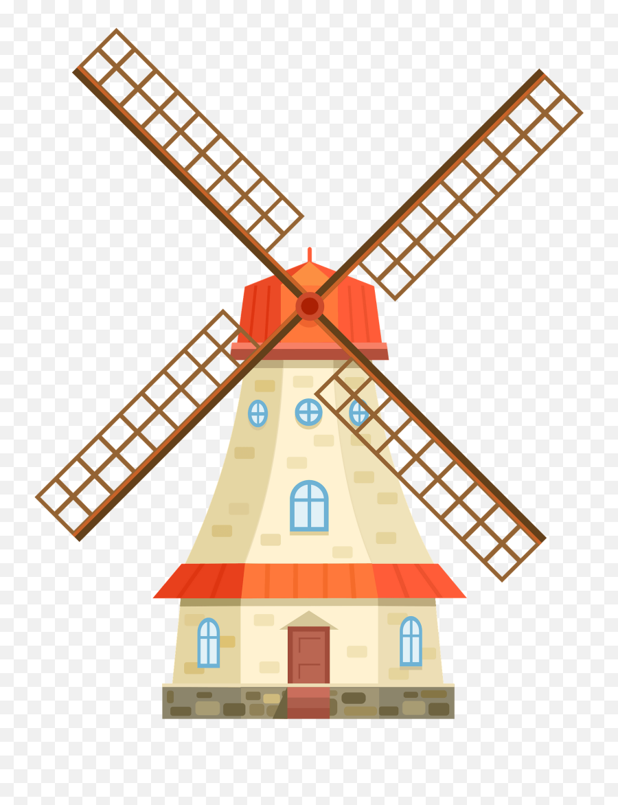 Windmill Clipart - Horizontal Emoji,Windmill Clipart