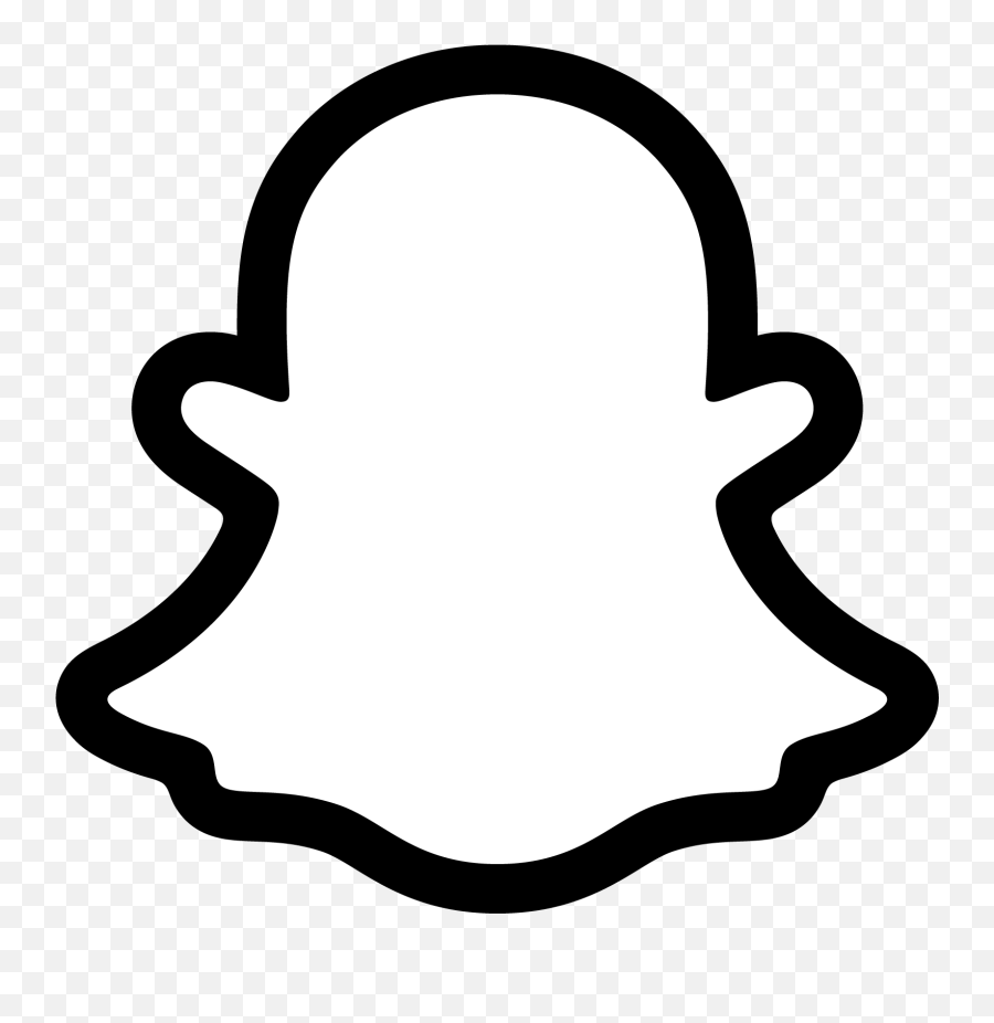 Snapchat Logo Png - Background Black Snapchat Icon Emoji,Snapchat Logo Png