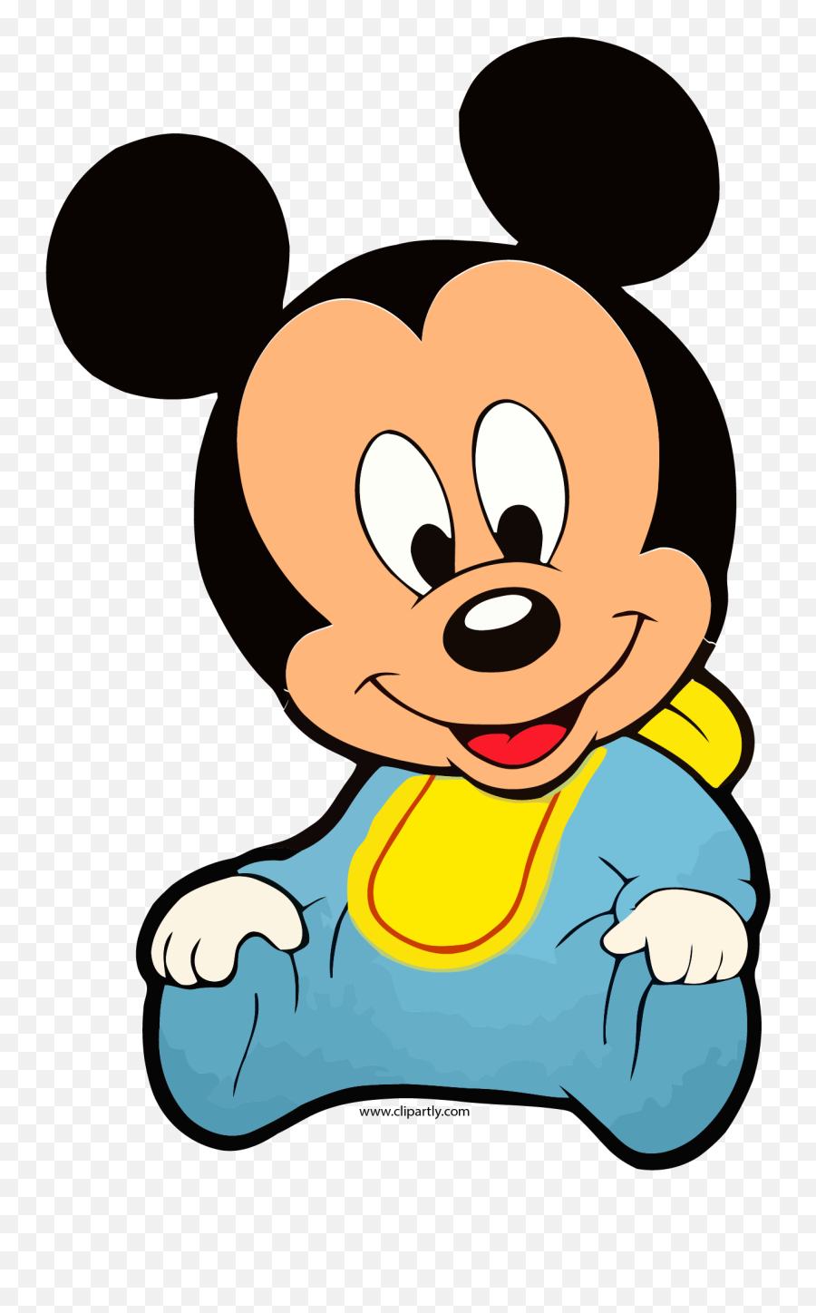 Baby Mickey Front View Clipart Png - Baby Mickey Mouse Emoji,Mickey Png