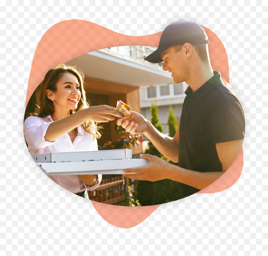 Doordash Drive And Zuppler Online Ordering Integration - Giving Tip To Delivery Man Emoji,Doordash Logo Png