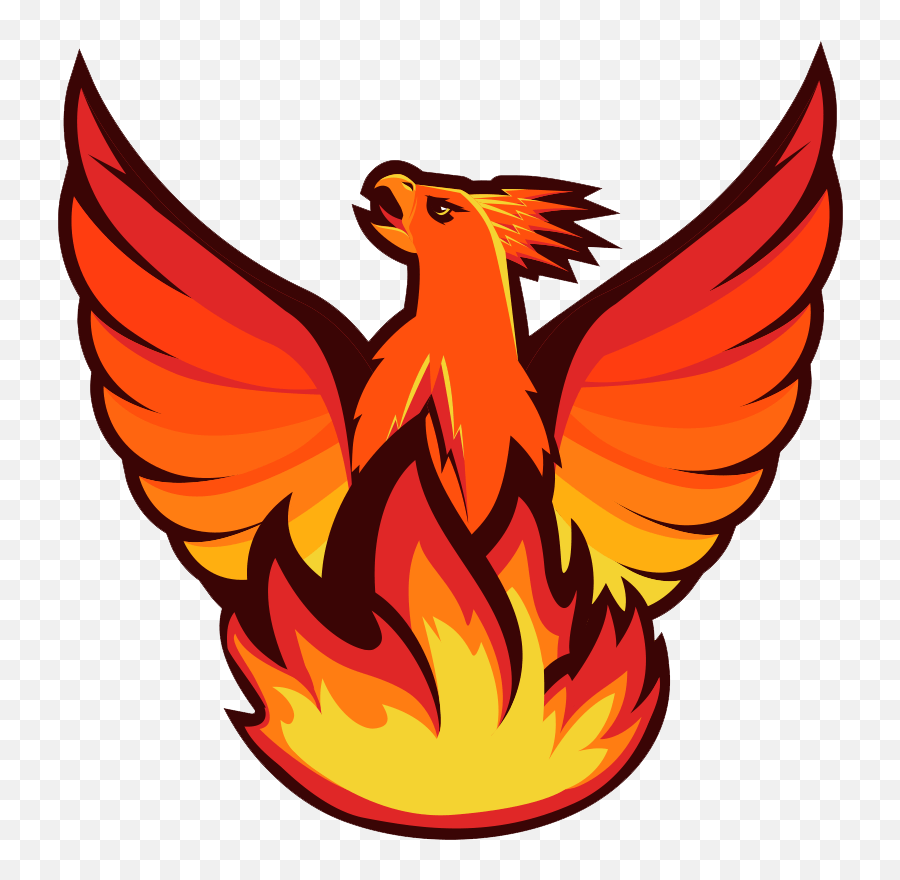 Flame Phoenix Clipart Transparent 1 - Phoenix Clipart Png Emoji,Phoenix Clipart