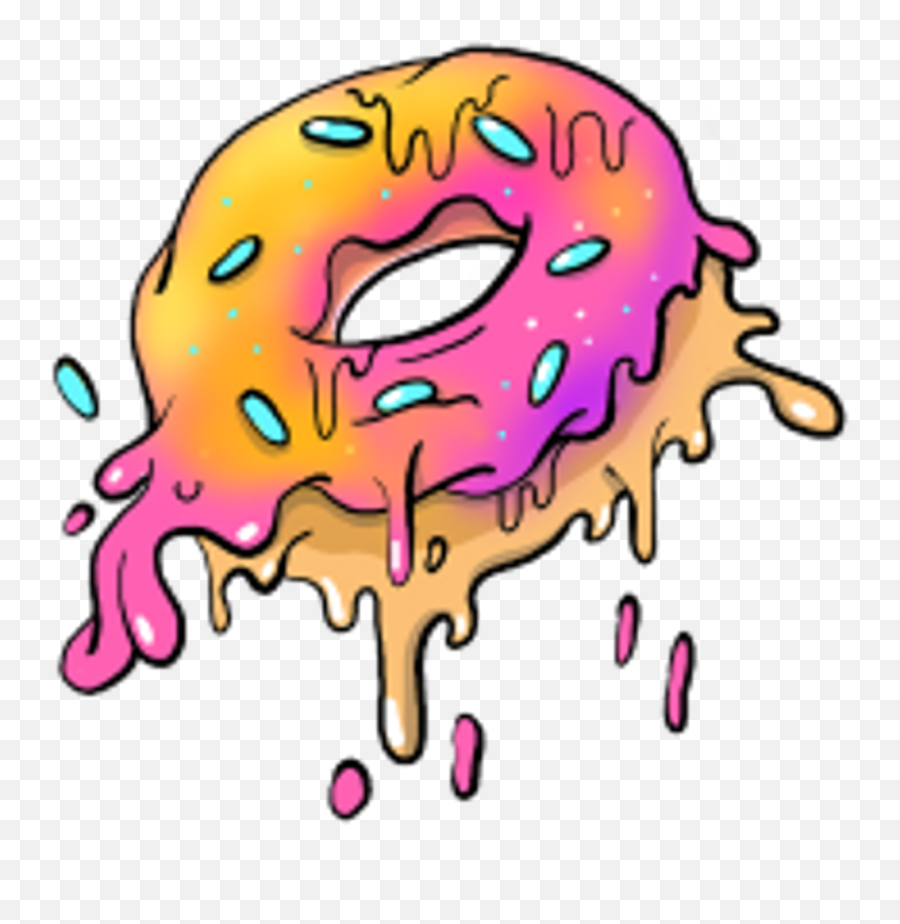 Art Tumblr Sticker Png Donut Picsart Tumblrpng - Grime Kawaii Donuts Emoji,Donut Clipart