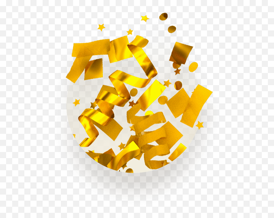 Gold Confetti Background Png - Backgrounds Gold 3d Confetti Golden Confetti Paper Png Emoji,Confetti Background Png