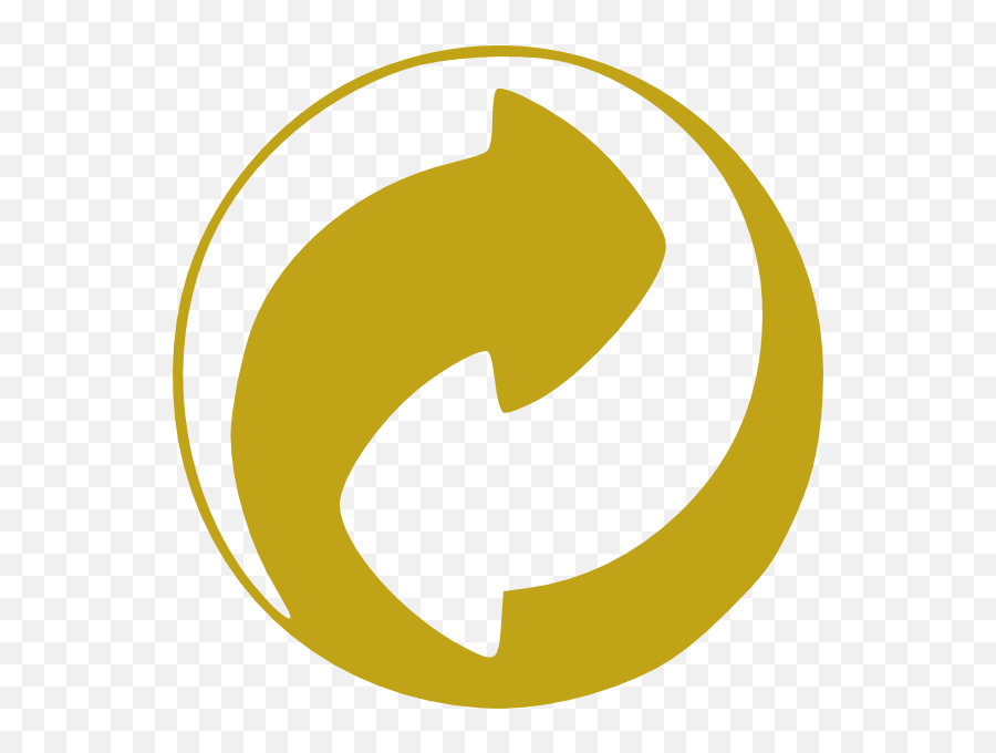 Gold Circular Arrows 2 Clip Art At Clker - Symbol 2 Arrows Symbol 2 Arrows In A Circle Emoji,Gold Circle Png