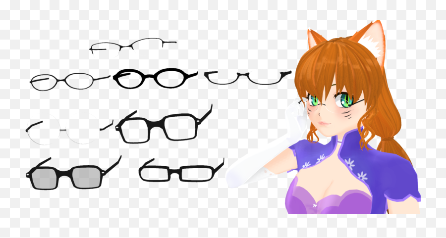 Anime Glasses Png Transparent Png Image - Transparent Background Anime Glasses Png Emoji,Anime Glasses Png