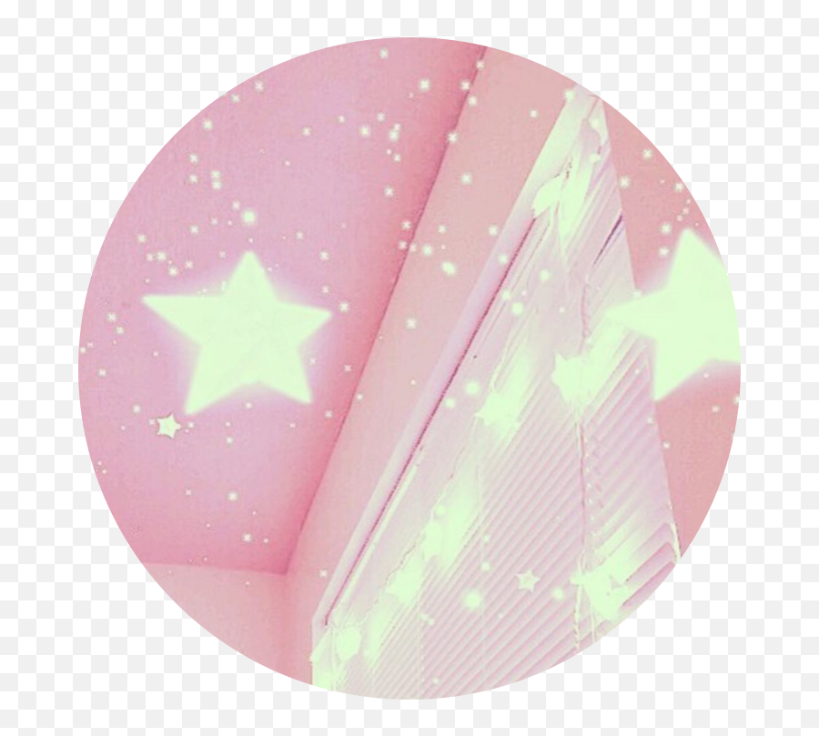 Pink Stars Png - Pink Aesthetic Icon Stars Star Profile Pic Aesthetic Pastel Circle Png Emoji,Pastel Snapchat Logo