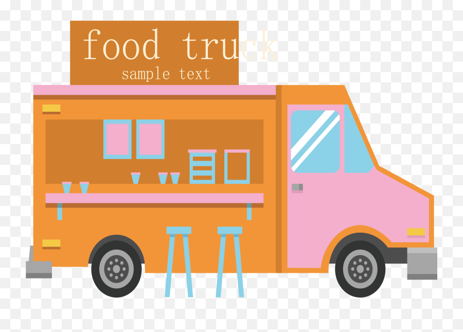 Truck Cartoon Png - Transparent Food Truck Cartoon Png Emoji,Food Truck Png
