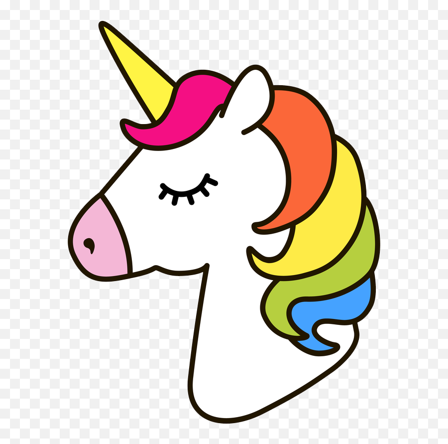 Unicorn Horse Drawing Clip Art - Easy Simple Unicorn Drawing Emoji,Unicorn Clipart