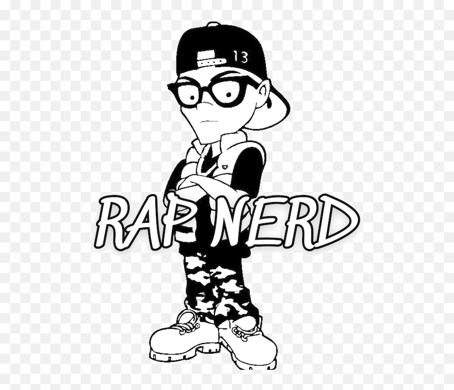 Rap Nerd Merch - Fictional Character Emoji,Nerd Logo
