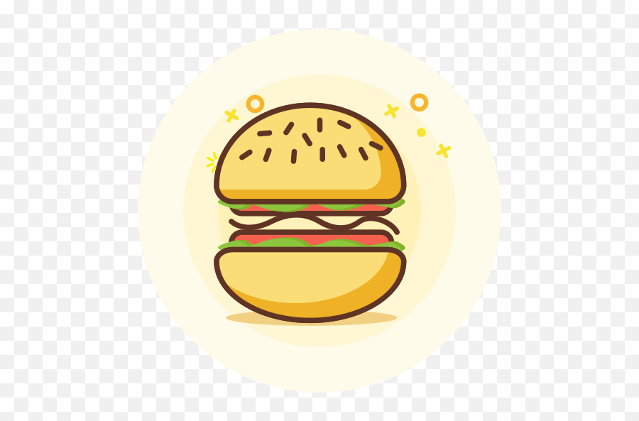 Hamburger Vector Icons Free Download In Svg Png Format - Hamburger Bun Emoji,Hamburger Icon Png
