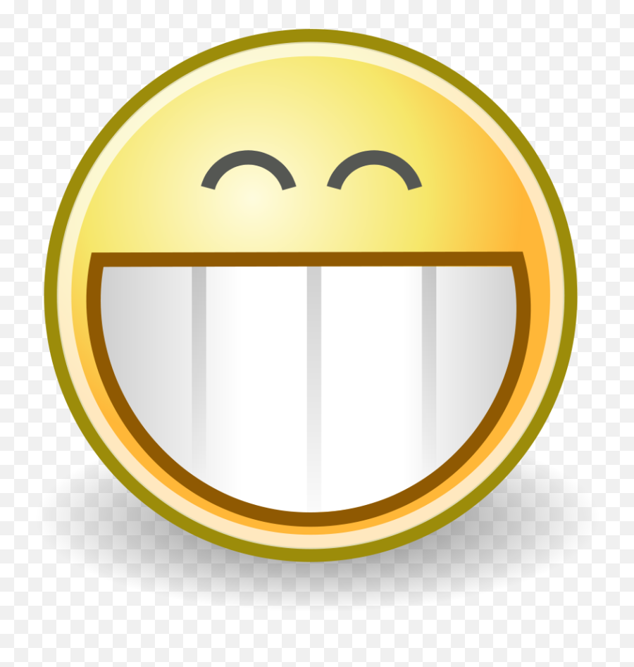 Smiley With Big White Teeth As A - Smiley Face Vector Emoji,Teeth Clipart