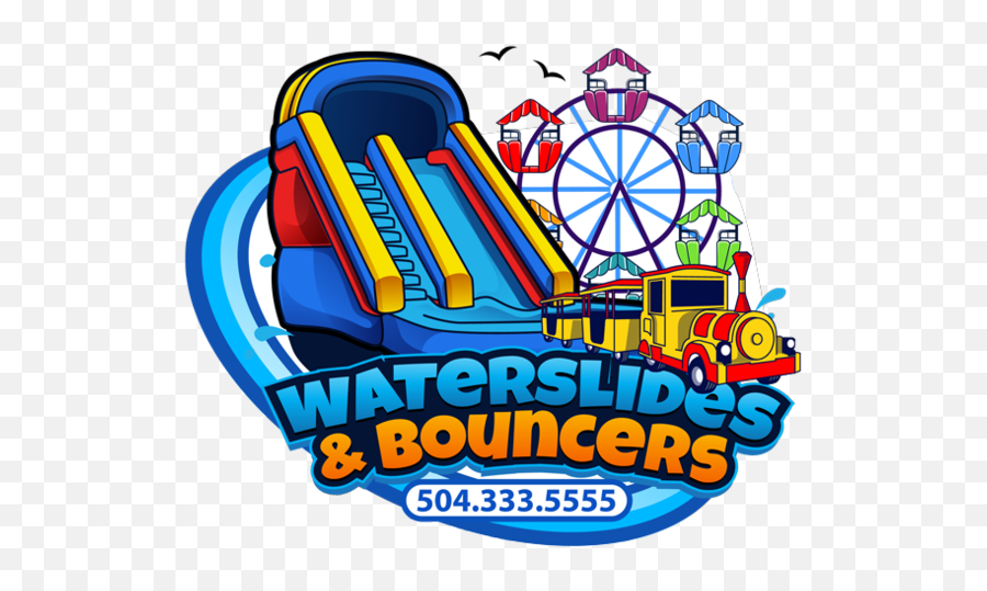 Bounce House Party Rentals - Bounce House Waterslide Logo Emoji,Bounce House Logo
